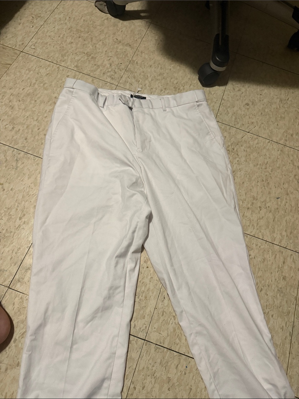 Men's White Chinos - Classic Straight Fit